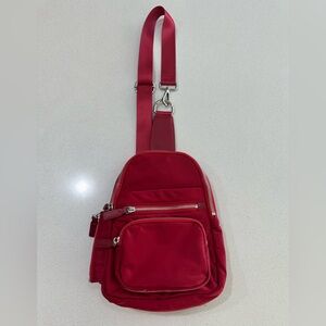 Daring City Sling Red Crossbody Bag.